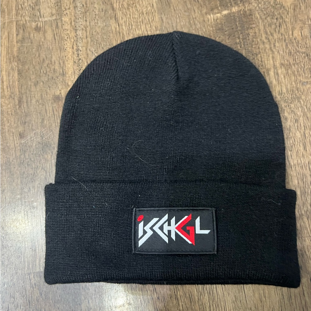 Black ISCHGL Beanie Hat